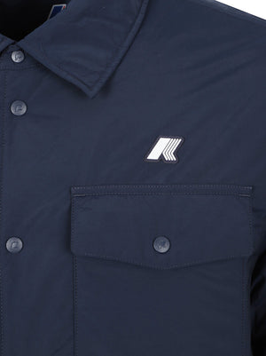 GIACCA CAMICIA UOMO IMBOTTITA<BR/> K2136JW K89 BLUE DEPTH KWAY