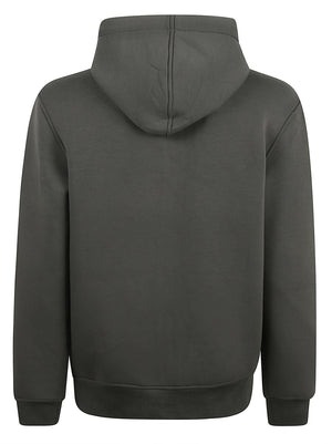 FELPA UOMO CON CAPPUCCIO RAINER SPACER - KWAY K2141DW WMR GREEN BLACKISH KWAY