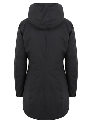 GIACCA DONNA DENISE ST THERMO DOUBLE - KWAY K8134CW DC4 BLACK PURE-WHITE NATURAL KWAY