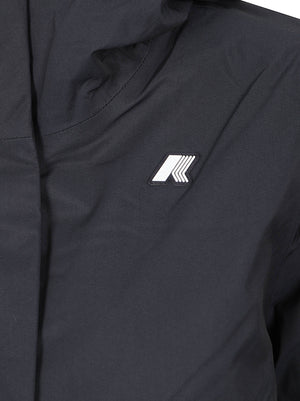 GIACCA DONNA IMPERMEABILE K81449W DCB BLACK PURE-GREY WARM KWAY