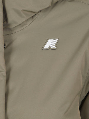 GIACCA DONNA IMPERMEABILE K8144CW DC9 GREEN ARMY-GREY WARM KWAY