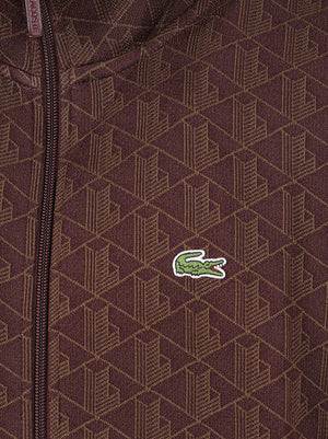 FELPA CON ZIP UOMO - LACOSTE<BR/> SH1368 WD9 LACOSTE
