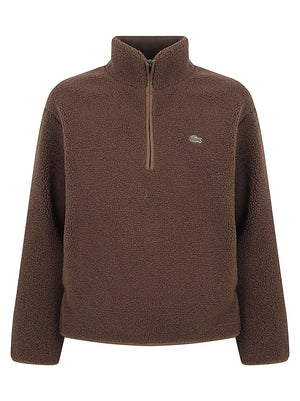 FELPA UOMO MEZZA ZIP TEDDY - LACOSTE SH8648 Z7X LACOSTE