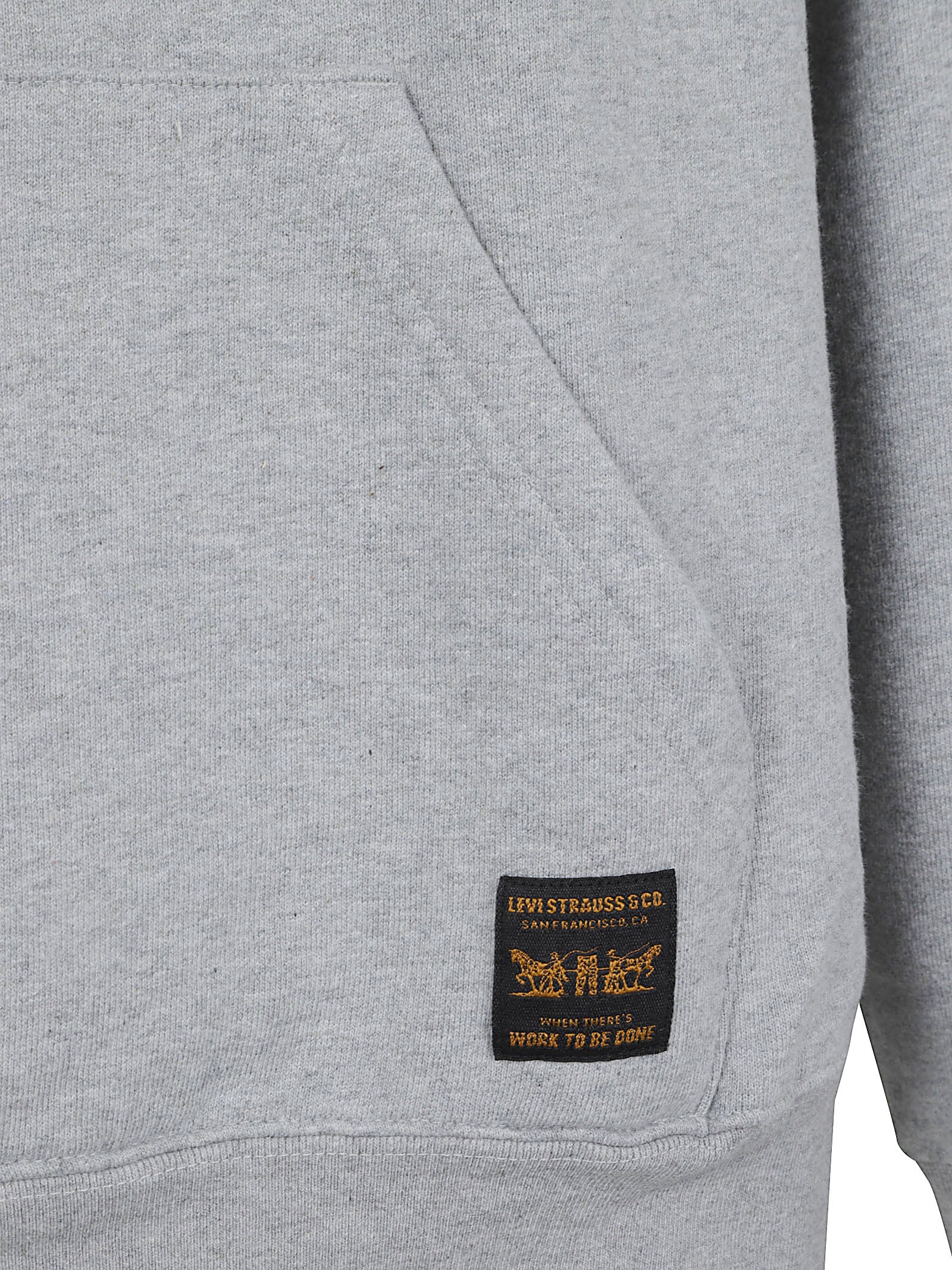 FELPA UOMO CON CAPPUCCIO 0084Q 0002 SILVER HEATHER GRAY LEVI'S STRAUSS