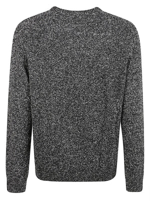 MAGLIONE GIROCOLLO UOMO BOUCLE' - LIU.JO QF6124MAB28 22222 Nero LIU.JO