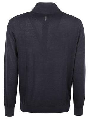 CARDIGAN UOMO FULL ZIP - LIU.JO<BR/> QF6234MA27P 94013 DARK BLUE LIU.JO