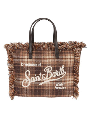 BORSA A MANO COLETTE FELT - MC2 SAINT BARTH<BR/> COLETTE WOOL N 00470M TARTAN 1812 EMB MC 2