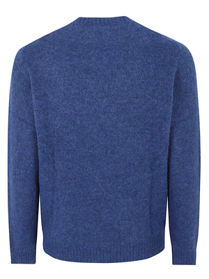 MAGLIONE GIROCOLLO UOMO REGENT - MC2 SAINT BARTH<BR/> REGENT ALPACA 00029M 61 BLUE NAVY MC 2