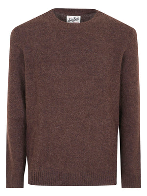 MAGLIONE GIROCOLLO UOMO REGENT - MC2 SAINT BARTH REGENT ALPACA 00040M 18 BROWN MC 2
