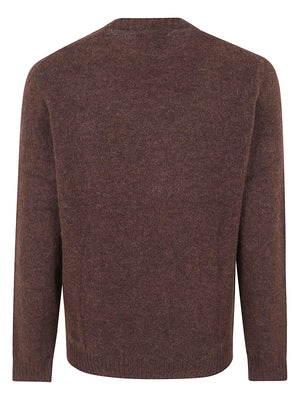 MAGLIONE GIROCOLLO UOMO REGENT - MC2 SAINT BARTH REGENT ALPACA 00040M 18 BROWN MC 2