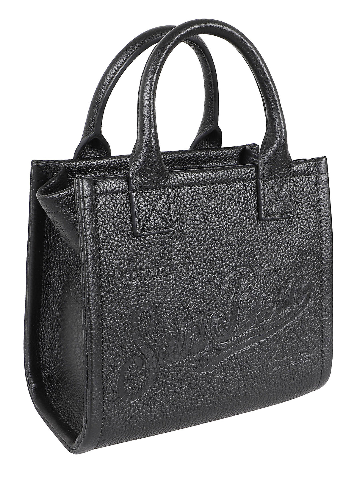 BORSA A MANO VANITY MINI BAG - MC2 SAINT BARTH VANITY BAG MINI 00123M GRAIN LEATHER SB 00 MC 2