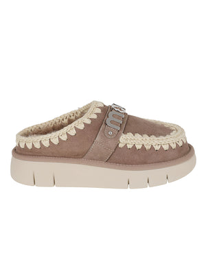 SCARPA DONNA CON PELO "BOUNCE CLOG METAL LOGO" - MOU FW531001A ELGRY MOU