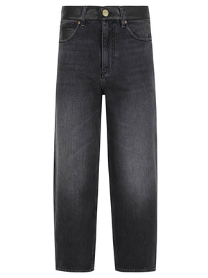 JEANS DONNA WIDE LEG<BR/> 103857 A3GWPJ4 LAVAGGIO BLACK SCURO PINKO