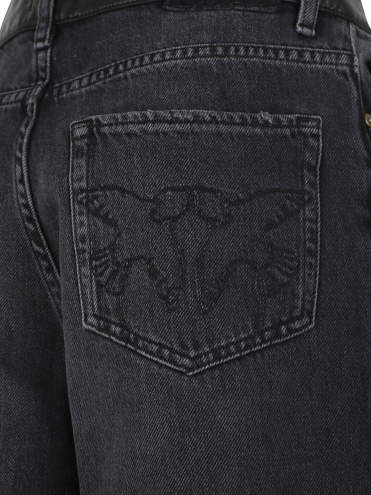 JEANS DONNA ESTELLE EGG DENIM - PINKO<BR/> 103857 A3GWPJ4 LAVAGGIO BLACK SCURO PINKO