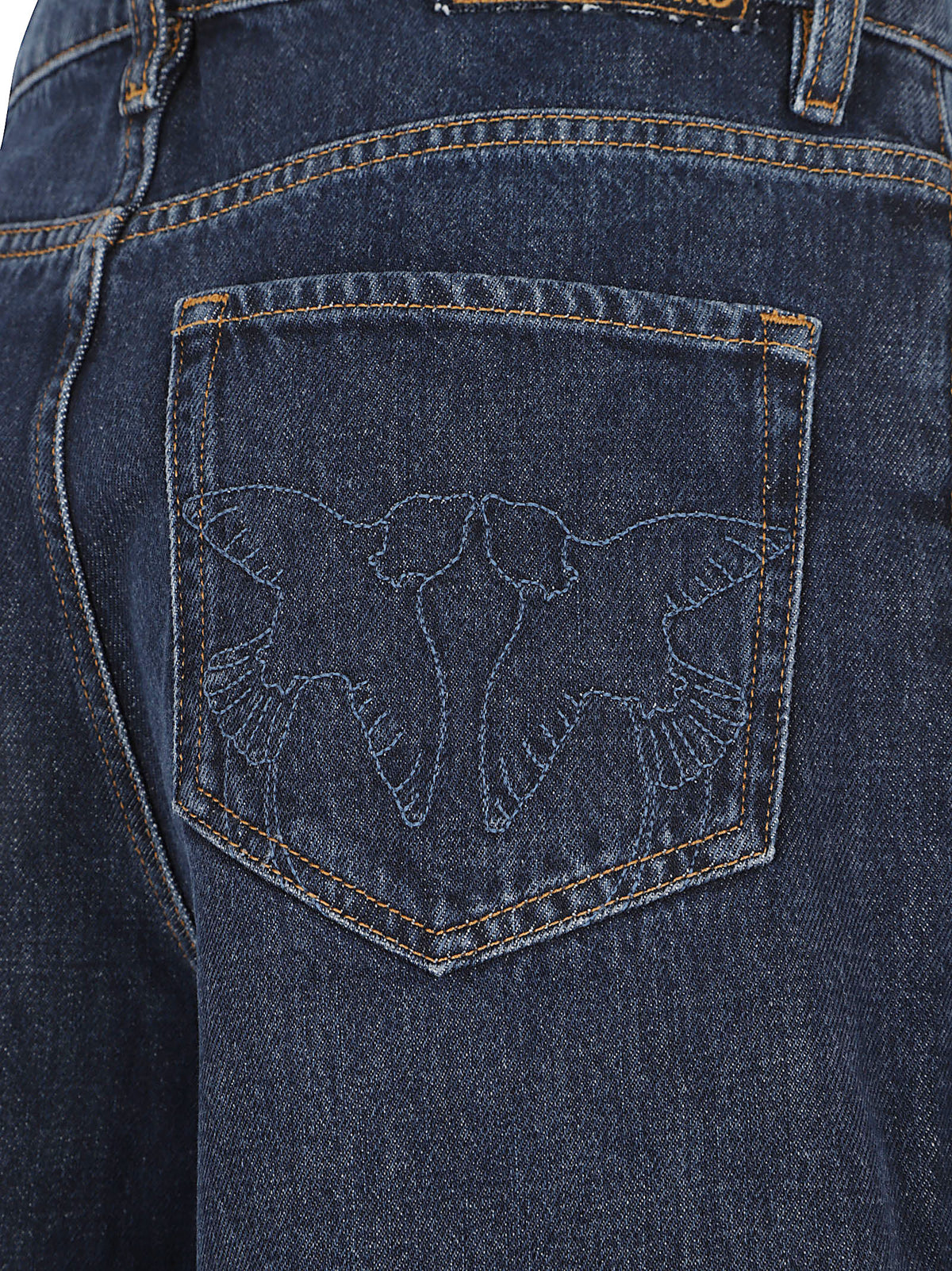JEANS DONNA ESTELLE EGG DENIM - PINKO 103857 A3HEPJC LAVAGGIO MEDIO SCURO PINKO