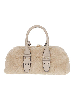 BORSA A MANO DONNA BOWLING BAG HORIZONTAL - PINKO<BR/> 105334 A3O9C97Y GRIGIO TORTORA-ORO PINKO