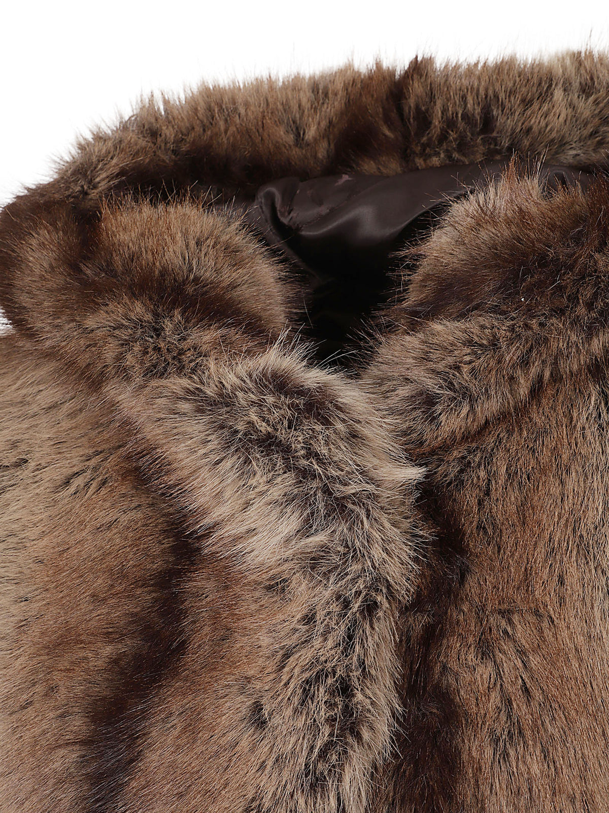 GILET DONNA LUNGO EFFETTO PELLICCIA GALEARIS - PINKO 107042 A3C6D31 BEIGE-GALLINACCIO PINKO