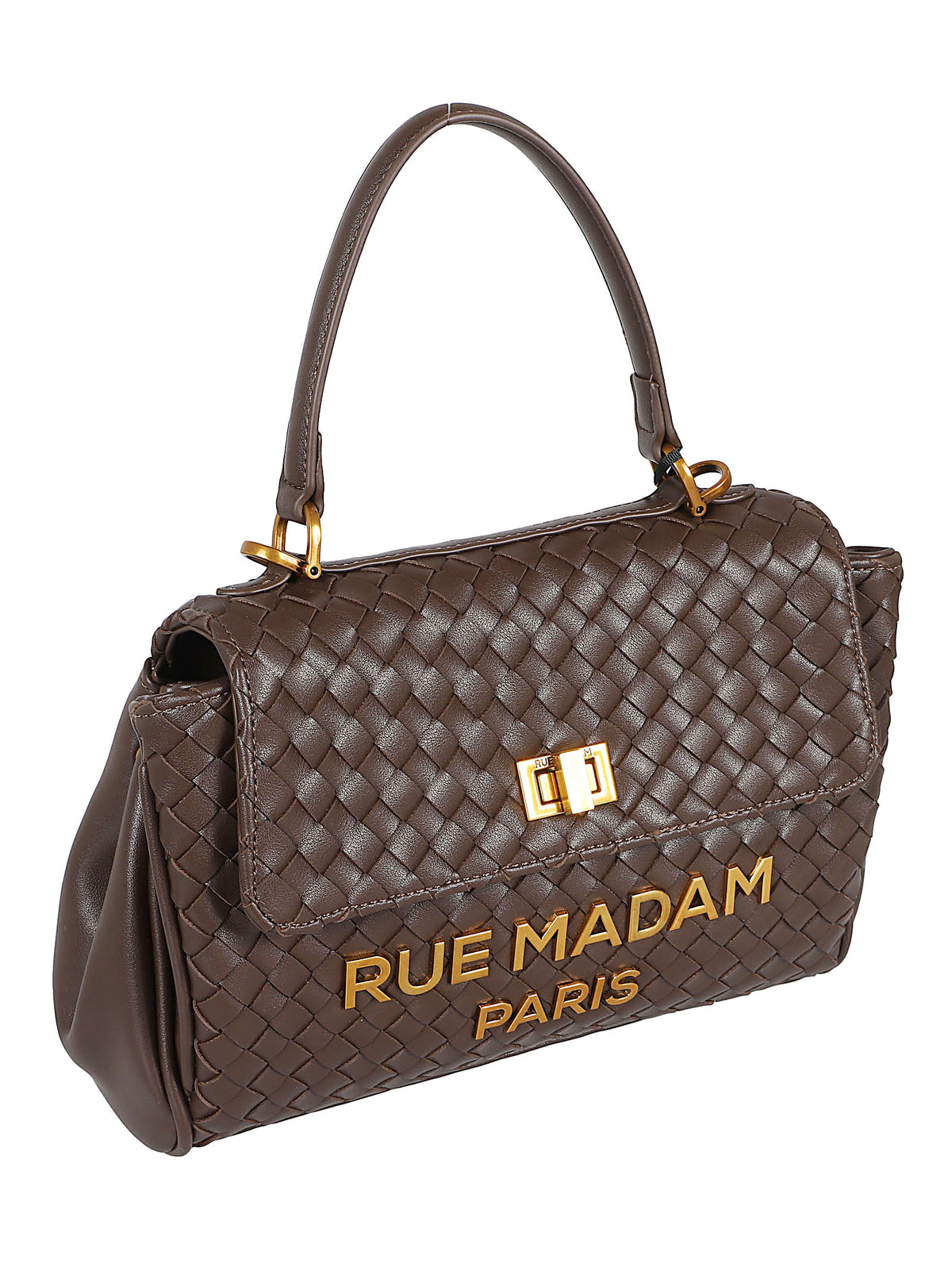 BORSA MINI TOTE - RUE MADAME PARIS LES JOURS XS MOTIF MINI TOTE CHOCOLATE RUE MADAM