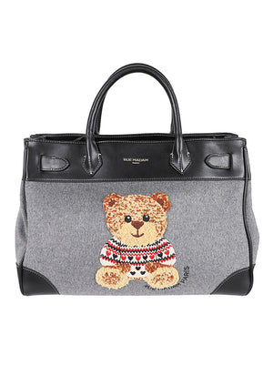 BORSA A MANO MARVIN LOVE TOTE - RUE MADAM PARIS<BR/> MARVIN LOVE TOTE BAG GREY RUE MADAM