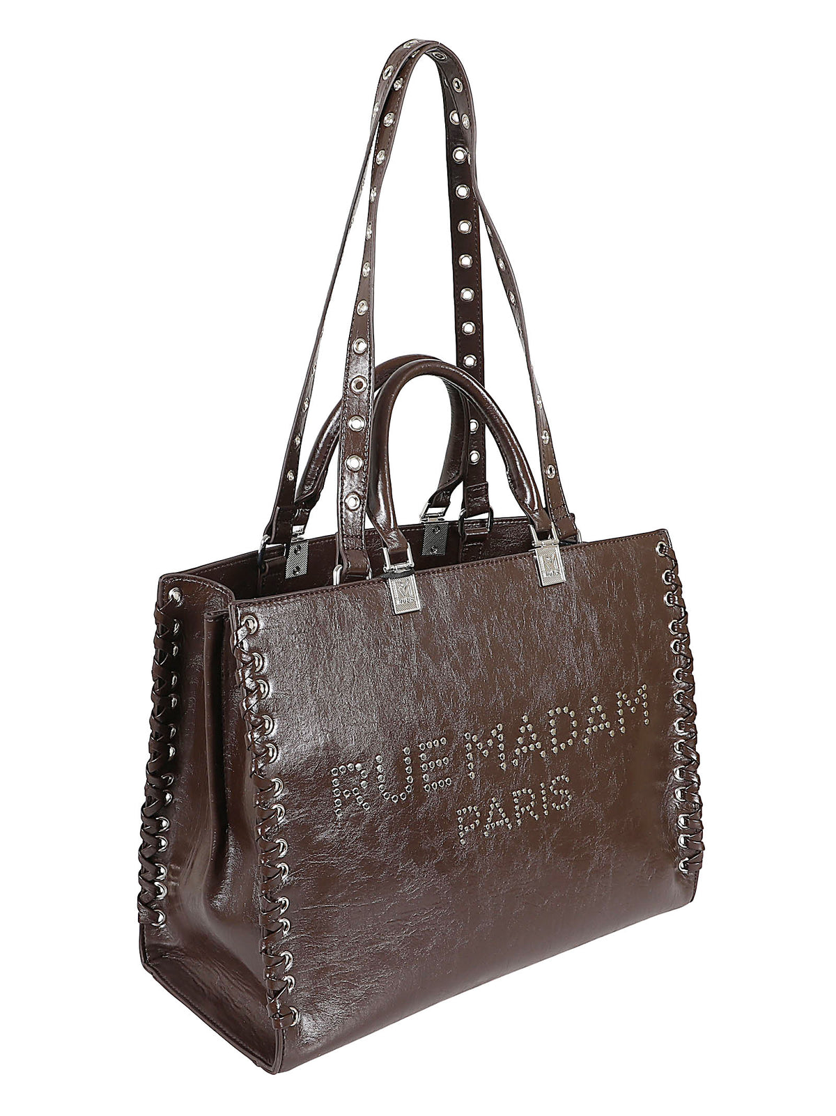 Borsa a mano SIOUX TOTE - RUE MADAM PARIS<BR/> SIOUX TOTE BAG DARK BROWN RUE MADAM