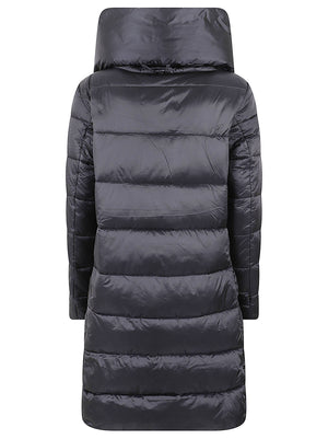 GIACCA DONNA CON CAPPUCCIO LYSA - SAVE THE DUCK<BR/> D40279W IRIS2110000 Black SAVE THE DUCK