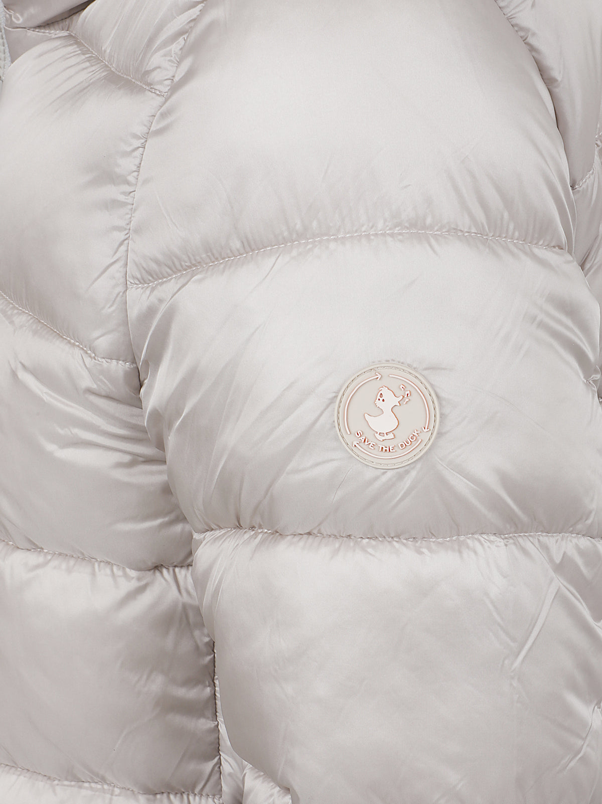 GIACCA IMBOTTITA DONNA CON CAPPUCCIO MATILDA - SAVE THE DUCK <BR/> D40280W JADE2140019 RAINY BEIGE SAVE THE DUCK
