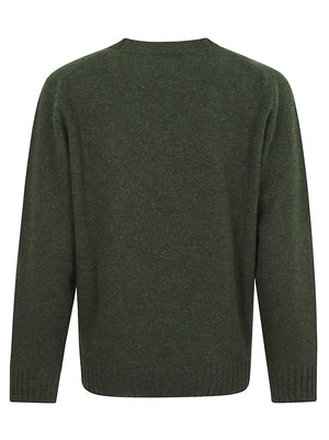 MAGLIONE GIROCOLLO UOMO IN PURA LANA 74113NW 297 GREEN BLACK FOREST SEBAGO