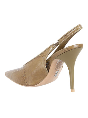 SCARPA DONNA CON TACCO ANDROMEDA - STEVE MADDEN <BR/> SMSANDROMEDA 364 GRN CROCO STEVE MADDEN
