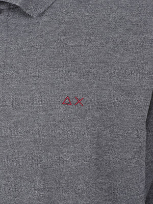 POLO UOMO CONTRAST - SUN68<BR/> A46106 47 Grigio scuro SUN68