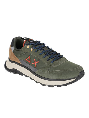 SNEAKERS UOMO FIRE & CAMPING - SUN68<BR/> BZ46138 74 MILITARE SCURO SUN68