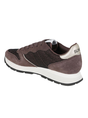 SNEAKERS DONNA ALLY GLITTER TEXTILE - SUN68<BR/> BZ46204 08 Marrone SUN68