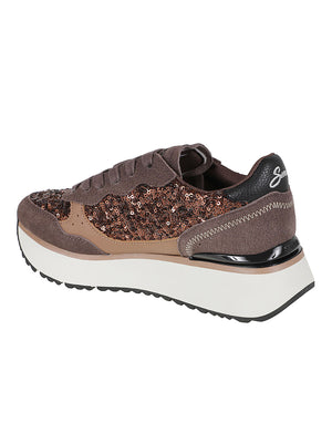 SNEAKERS DONNA BIG ALLY SEQUIN - SUN68 BZ46219 08 Marrone SUN68