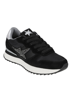 SNEAKERS DONNA STARGIRL STRASS LOGO - SUN68<BR/> BZ46223 11 Nero SUN68