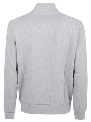 FELPA UOMO TRACKZIP BASIC - SUN68 <BR/> F46101 06 Grigio chiaro SUN68