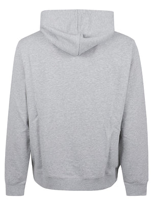FELPA UOMO CON CAPPUCCIO BASIC - SUN68 F46104 06 Grigio chiaro SUN68