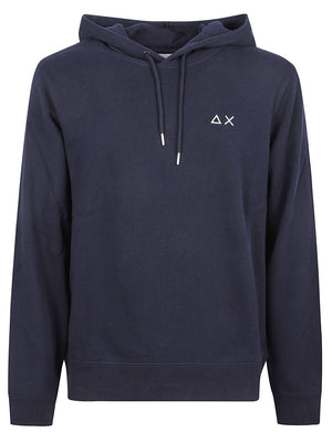 FELPA UOMO CON CAPPUCCIO BASIC - SUN68 F46104 07 NAVY BLUE SUN68