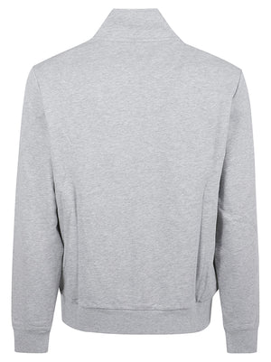 FELPA UOMO TRACKZIP FLUO - SUN68 F46129 06 Grigio chiaro SUN68