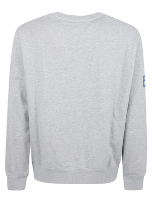 FELPA GIROCOLLO UOMO FLUO BASIC - SUN68 F46130 06 Grigio chiaro SUN68