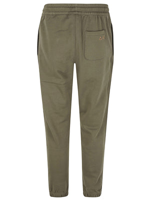 PANTALONI JOGGING UOMO BASIC - SUN68<BR/> F46135 74 MILITARE SCURO SUN68