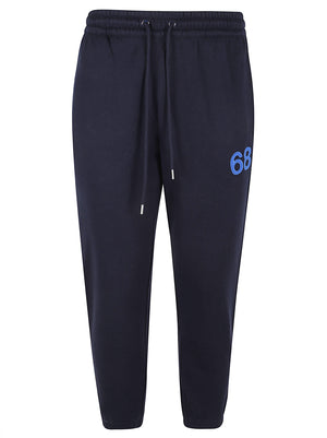 PANTALONI JOGGING UOMO FLUO BASIC - SUN68 F46142 07 NAVY BLUE SUN68