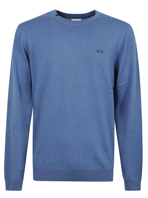 MAGLIONE GIROCOLLO UOMO BASIC - SUN68 K46101 56 Avio SUN68