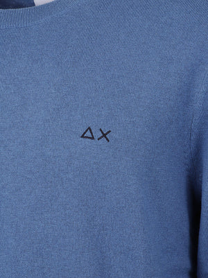 MAGLIONE GIROCOLLO UOMO BASIC - SUN68 K46101 56 Avio SUN68