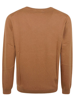 MAGLIONE GIROCOLLO UOMO BASIC - SUN68 K46101 71 CACAO SUN68