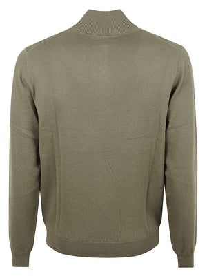 MGLIONE UOMO MEZZA ZIP BASIC - SUN68 K46103 74 MILITARE SCURO SUN68