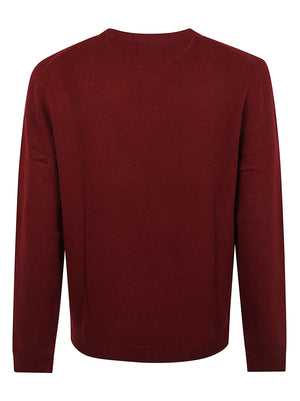 MAGLIONE GIROCOLLO UOMO WARM WOOL - SUN68 K46112 35 BORDEAUX SUN68