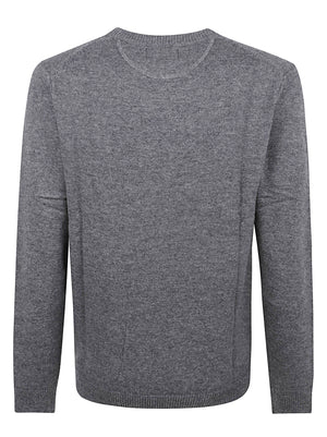 MAGLIONE GIROCOLLO WARM WOOL - SUN68<BR/> K46112 47 Grigio scuro SUN68