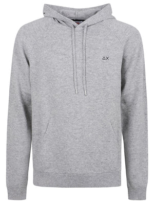MAGLIA CON CAPPUCCIO UOMOWARM WOOL - SUN68 K46115 06 Grigio chiaro SUN68