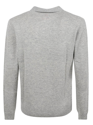 POLO UOMO RIB DETAIL - SUN68<BR/> K46120 06 Grigio chiaro SUN68