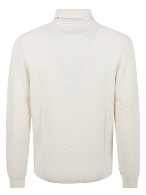 MAGLIONE UOMO A COLLO RICE KNITWAY - SUN68 K46135 31 BIANCO PANNA SUN68