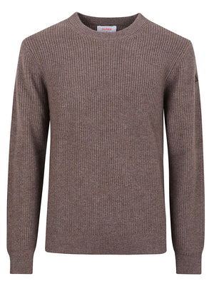 MAGLIONE GIROCOLLO UOMO ENGLISH RIB - SUN68 K46142 66 Tortora SUN68